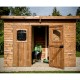 Thermabri Garden Shelter in Legno Massello di Habrita 19,69 m2 con tetto in acciaio