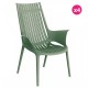 Lot de 4 Fauteuils Vondom Ibiza Lounge Vert Pickle