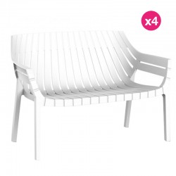 Conjunto de 4 sofás Vondom Spritz branco