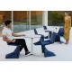 Lot de 4 Chaises Vondom Voxel Futuristes Noir