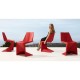 Lot de 4 Chaises Vondom Voxel Futuristes Écru