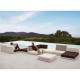 Salon de jardin Vondon lounge Pixel module divan Vondom tissu Silvertex blanc