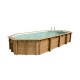 Piscine Bois Ubbink Océa 470X860 H130cm Liner Bleu