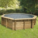 Pool Wood Ubbink Océa 510 H120cm Liner Grijs