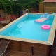 Piscine Bois Ubbink Linéa 350x650 H140cm Liner Beige