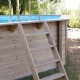 Piscine Bois Ubbink Linéa 500x800 H140cm Liner Gris