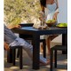  Jut Mesa 90 Table high Vondom grey