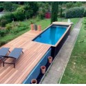 Piscine Container CosyPool Nage Plus 244x605 H150 retângulo CosyPool