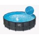 Piscina Elite Round Design rattan 488x122