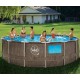 Piscina Swing Elite Round Design ratán 457x122 con ojo de buey