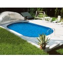 Piscine Ovale Ibiza Azuro 600x320 H120 avec Filtre à Sable