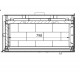 Wood Insert Ferlux Panoramic 90 Angle with 2 glazed sides 18 kW