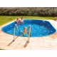 Ovaler Pool Ibiza Azuro 11x5 H150 mit Sandfilter