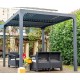 Pérgola bioclimática Habrita Alumium 7,20 m2 con cubierta de lamas móviles