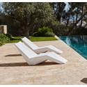 Set of 2 Deck Chairs: Vondom Faz White