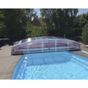 Low Pool Shelter Telescopic Shelter Cyprus 6.29x4m without rails