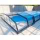 Low Pool Shelter Telescopic Shelter Cyprus 6.29x4m without rails