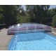 Low Pool Shelter Telescopic Shelter Cyprus 10.45x4.50m without rails