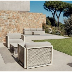 Lounge-Sessel Vondom The Factory Aluminium Ecru