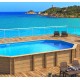 Piscina octogonal de madeira Weva 840x489xh146 BWT myPOOL