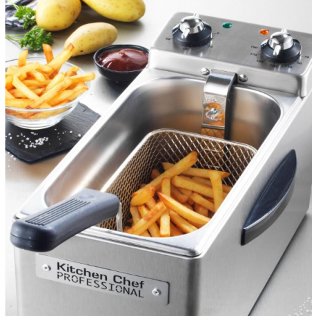 Kitchen Chef Professional 4L Semi-professionele roestvrijstalen friteuse