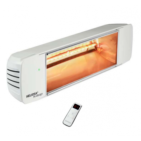 Heliosa HD 77 Radiant 2000W Heater Radiografische Afstandsbediening Wit.