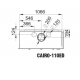 Bronpi Cairo 110-D Inserto in legno a 2 vetri lato sinistro Vision 15kW