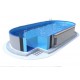 Azuro Ibiza Oval Pool 350x700 H135 with Sand Filter