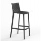 Set of 4 Ibiza Counter High Stools black Vondom