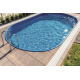 Azuro Oval Pool 5.5x3.7x1.2 Freestanding or Inground Sand Filter