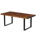 Annette Premium Houten Eettafel 1,6x0,96m Walnoot Kleur