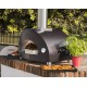 Pizza Oven Moderno 1 Alfa Forni Hybrid Antraciet Grijs