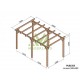 Linares wooden freestanding pergola 5x3m 15m2