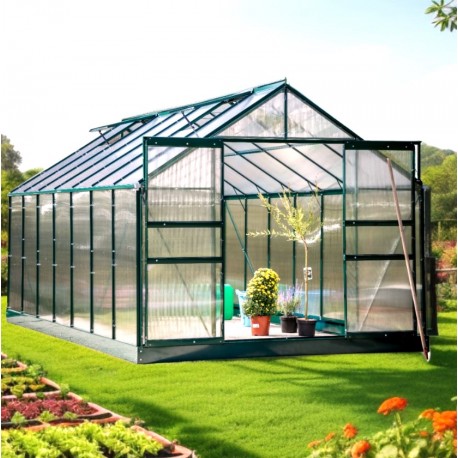 Aluminium Garden Greenhouse Habrita 10.60m2