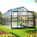 Serre de Jardin Aluminium Habrita 10.60m2