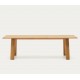 Extendable Rectangle Table 200 to 250x95 Lena VeryForma Natural Wood