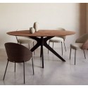 Table Ovale 180x110 bois noyer Naim VeryForma