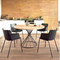 Table Ronde 120 bois naturel Inu VeryForma