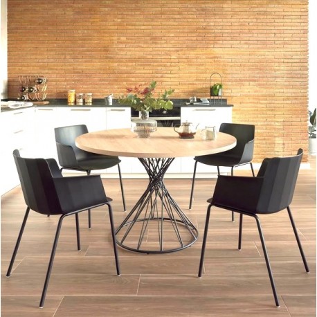 Table Ronde 120 bois naturel Inu VeryForma