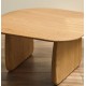 VeryForma Pita Natural Finish Oak Wood Coffee Table