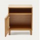 Ash Wood Nightstand and Storage 53x62 Bay VeryForma