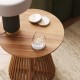 Table d'appoint en bois de teck naturel Jet 50 cm VeryForma