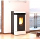 La Nordica Extraflame Lucia 12 kW Ventilated Pellet Stove Taupe