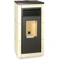 Ferlux Nerea 8 kW Pellet Stove Pearl White