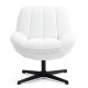 Fauteuil Ena tissu Blanc Pivotant VeryForma