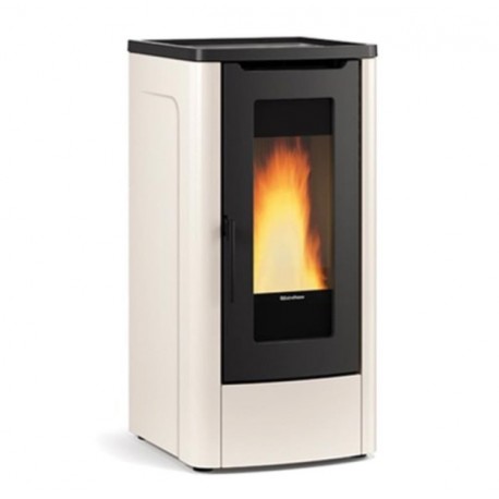 Stufa a pellet canalizzata Dahiana Plus VFS 10 kW La Nordica Extraflame avorio