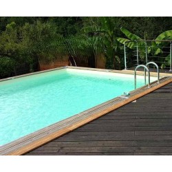 Piscina in legno Sunwater 550x300 H140cm Liner beige Ubbink